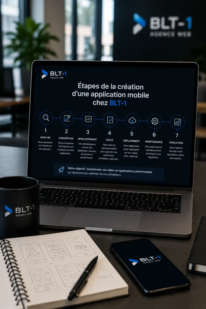 Étapes de la création d'une application mobile chez BLT-1
