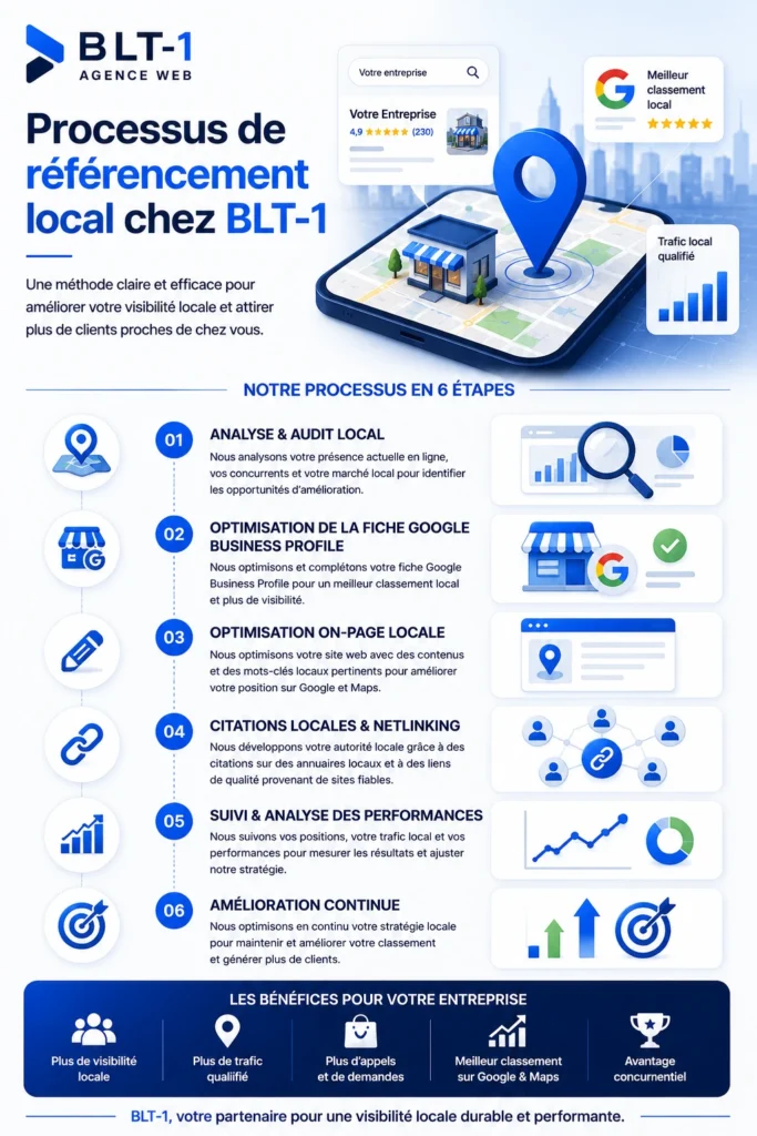 Processus de référencement local chez BLT-1