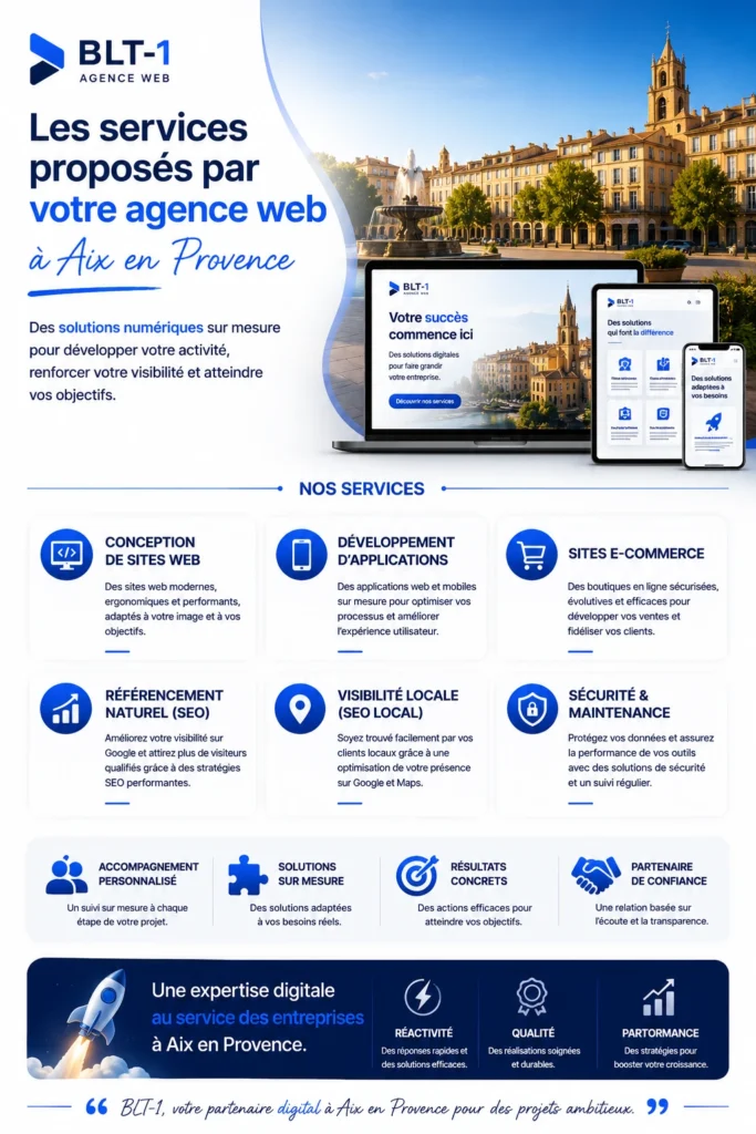 A propos 3 Les services proposés par l'agence web à Aix en Provence