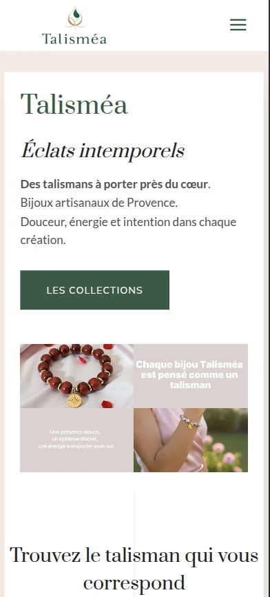 Talisméa - Boutique e-commerce de bijoux artisanaux